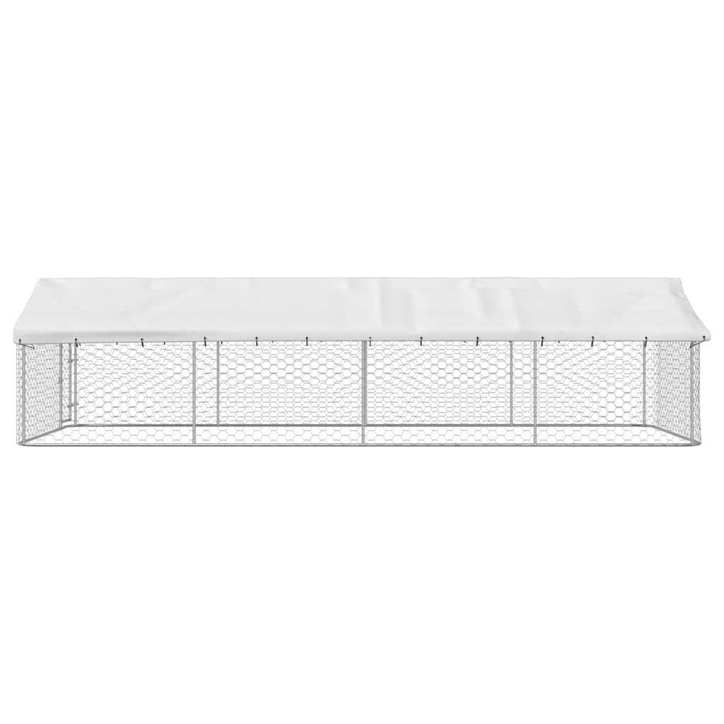 Hondenkennel voor buiten met dak 600x300x150 cm