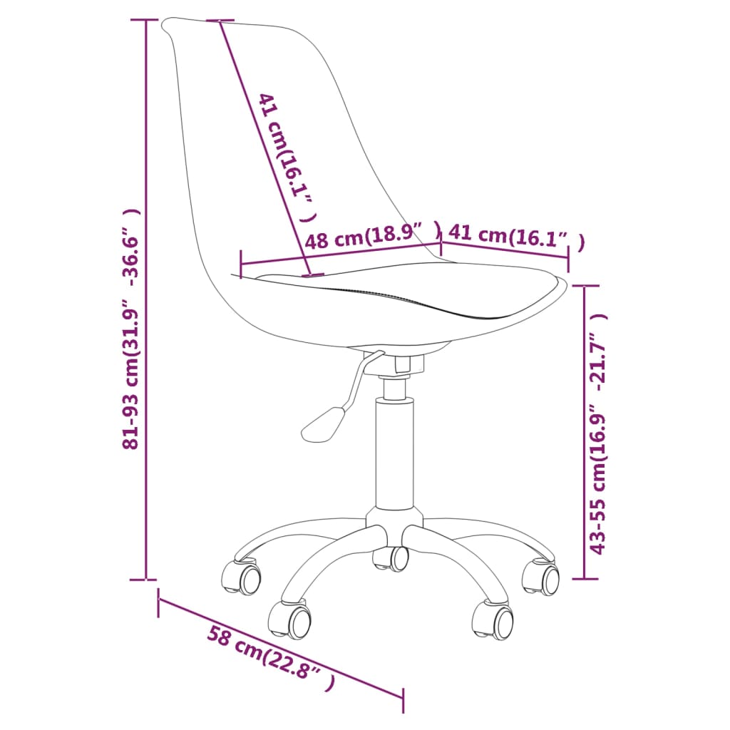 Eetkamerstoelen 4 St Draaibaar Stof Donkergrijs