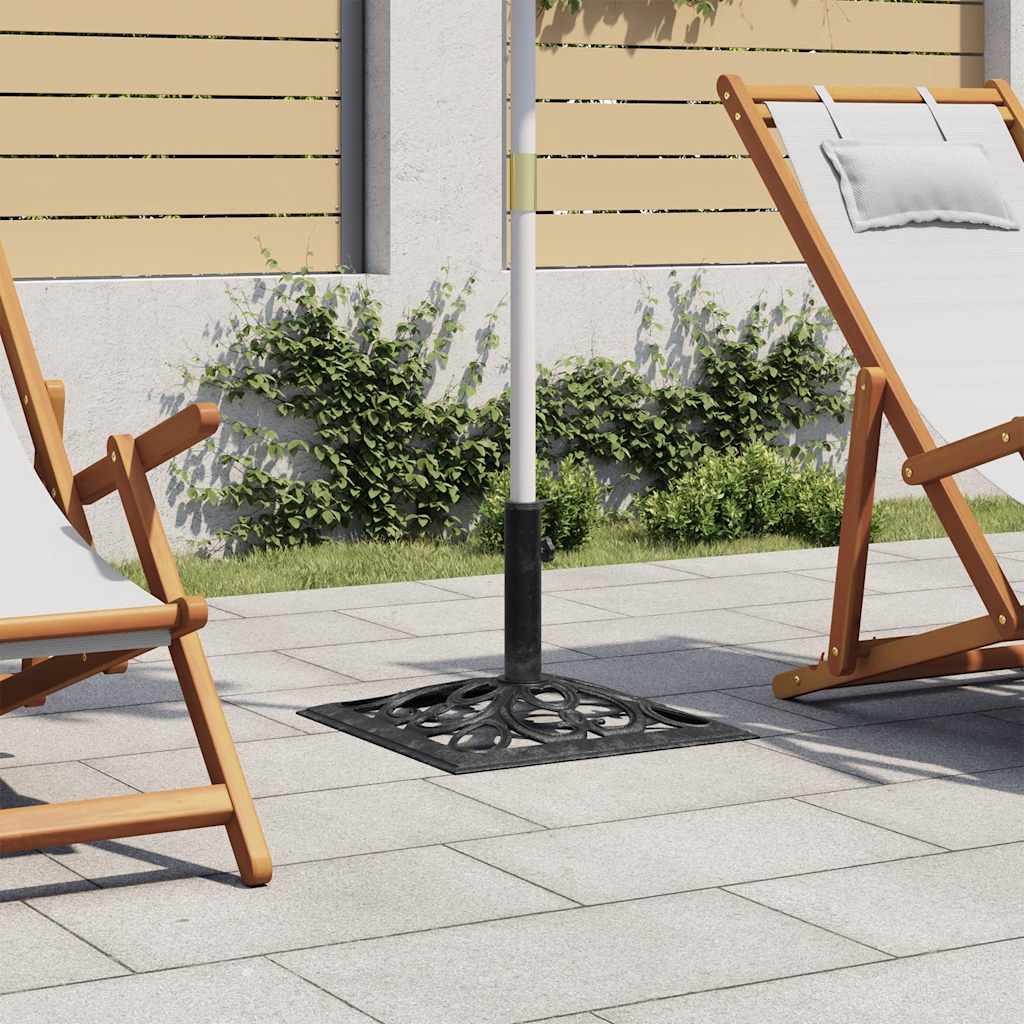 Parasolvoet 47x47x33 cm gietijzer zwart