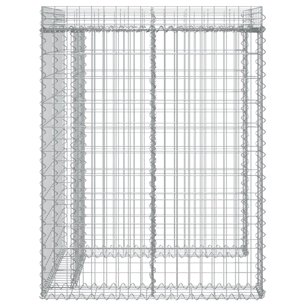 Schanskorf voor vuilnisbak 110x91x120 cm gegalvaniseerd ijzer