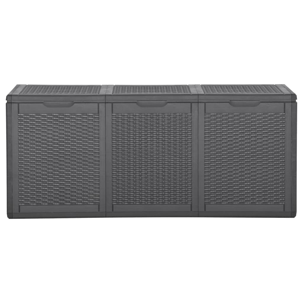 Tuinbox 270 L PP rattan zwart