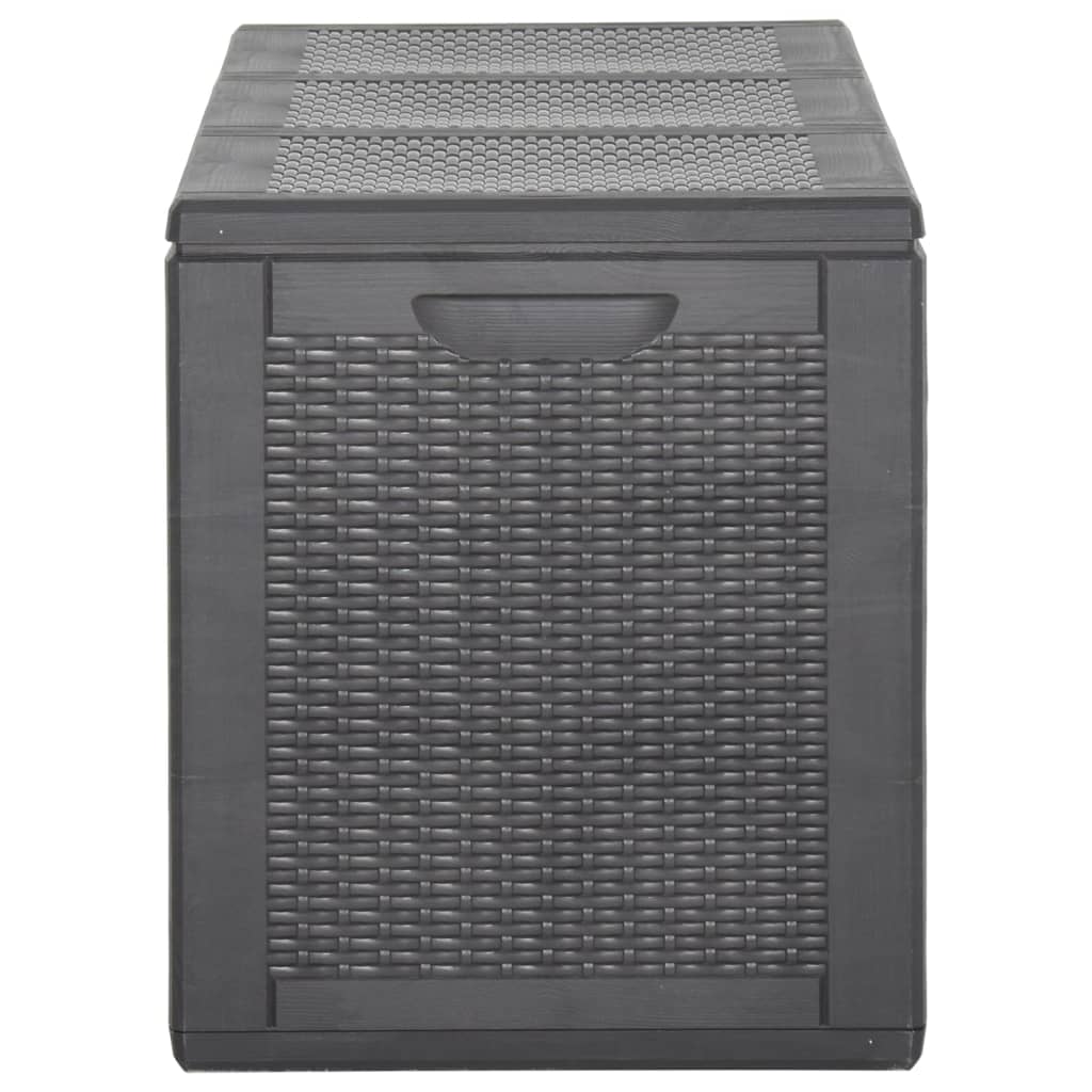 Tuinbox 270 L PP rattan zwart