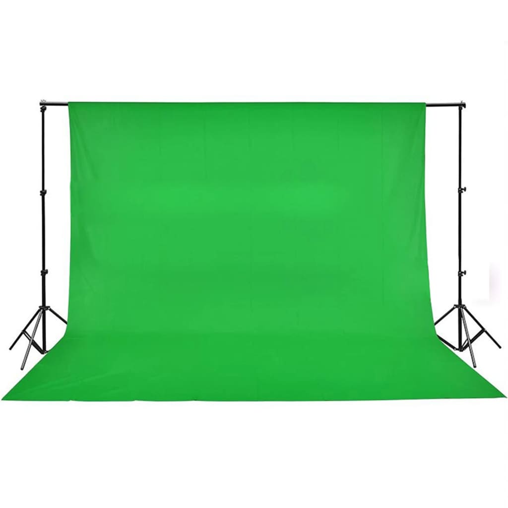 Fotostudioset met verlichtingsset, achtergrond en reflector