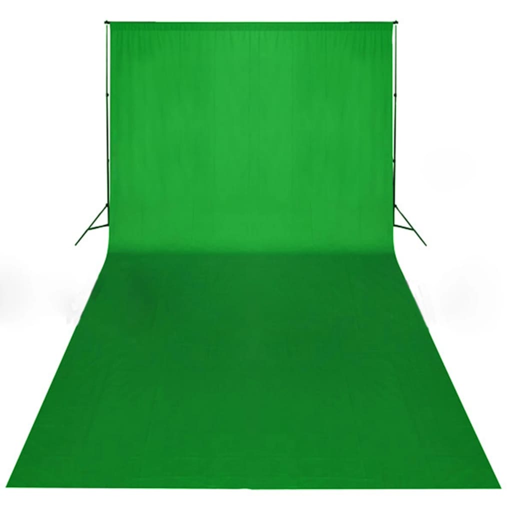 Fotostudioset met verlichtingsset, achtergrond en reflector