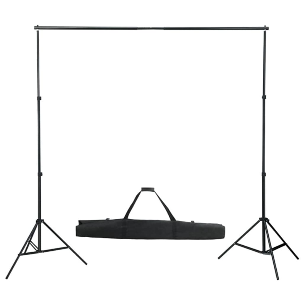 Fotostudioset met verlichtingsset en achtergrond