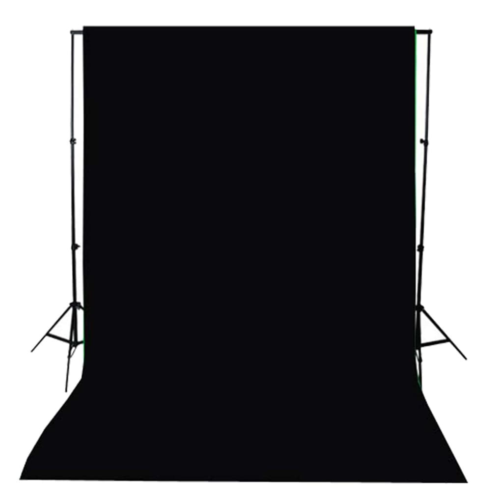 Fotostudioset met verlichtingsset en achtergrond