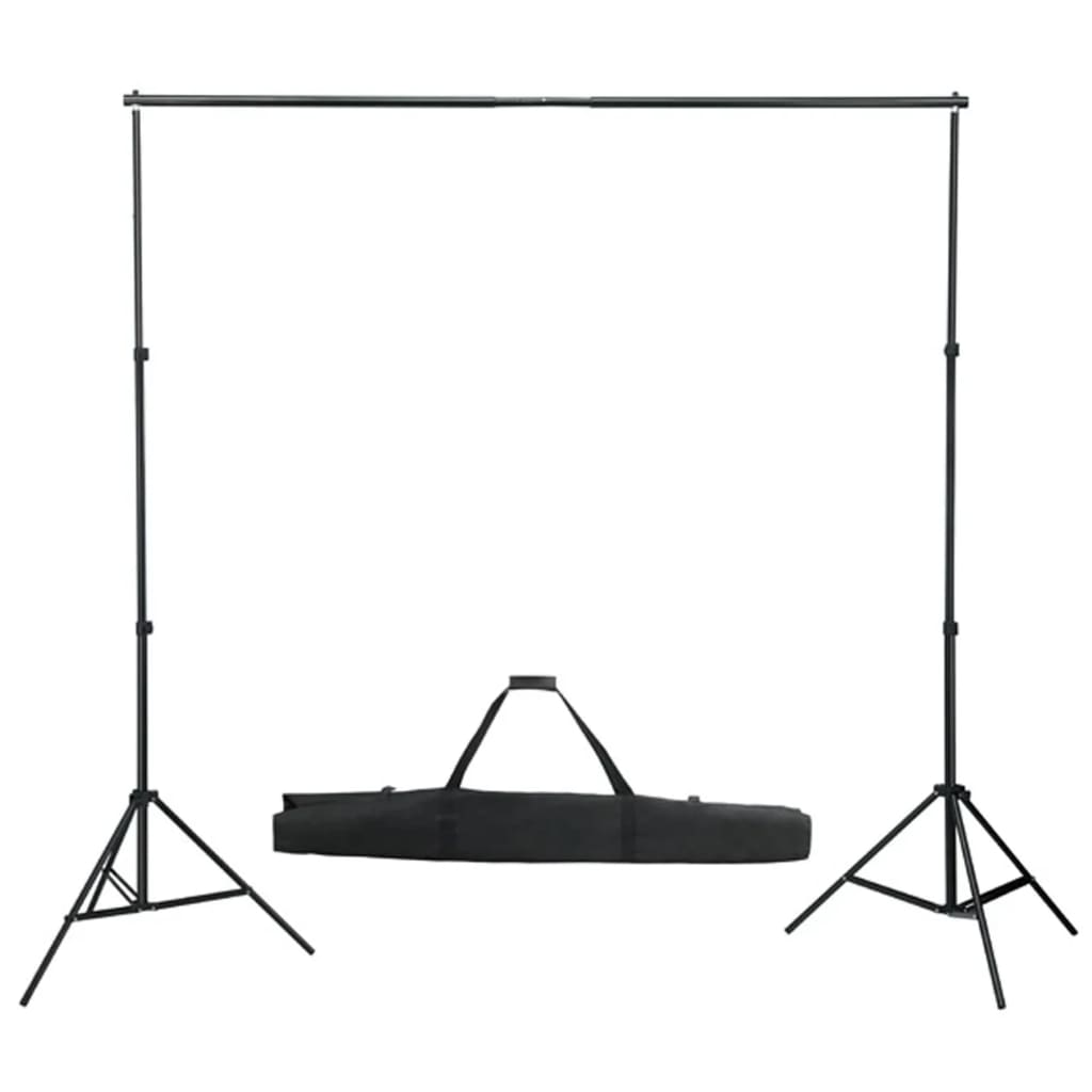 Fotostudioset met verlichtingsset, achtergrond en reflector