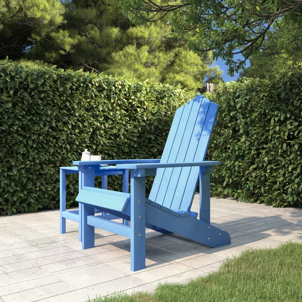 Tuinstoel Adirondack Hdpe Aquablauw 1 Waterblauw Fauteuil