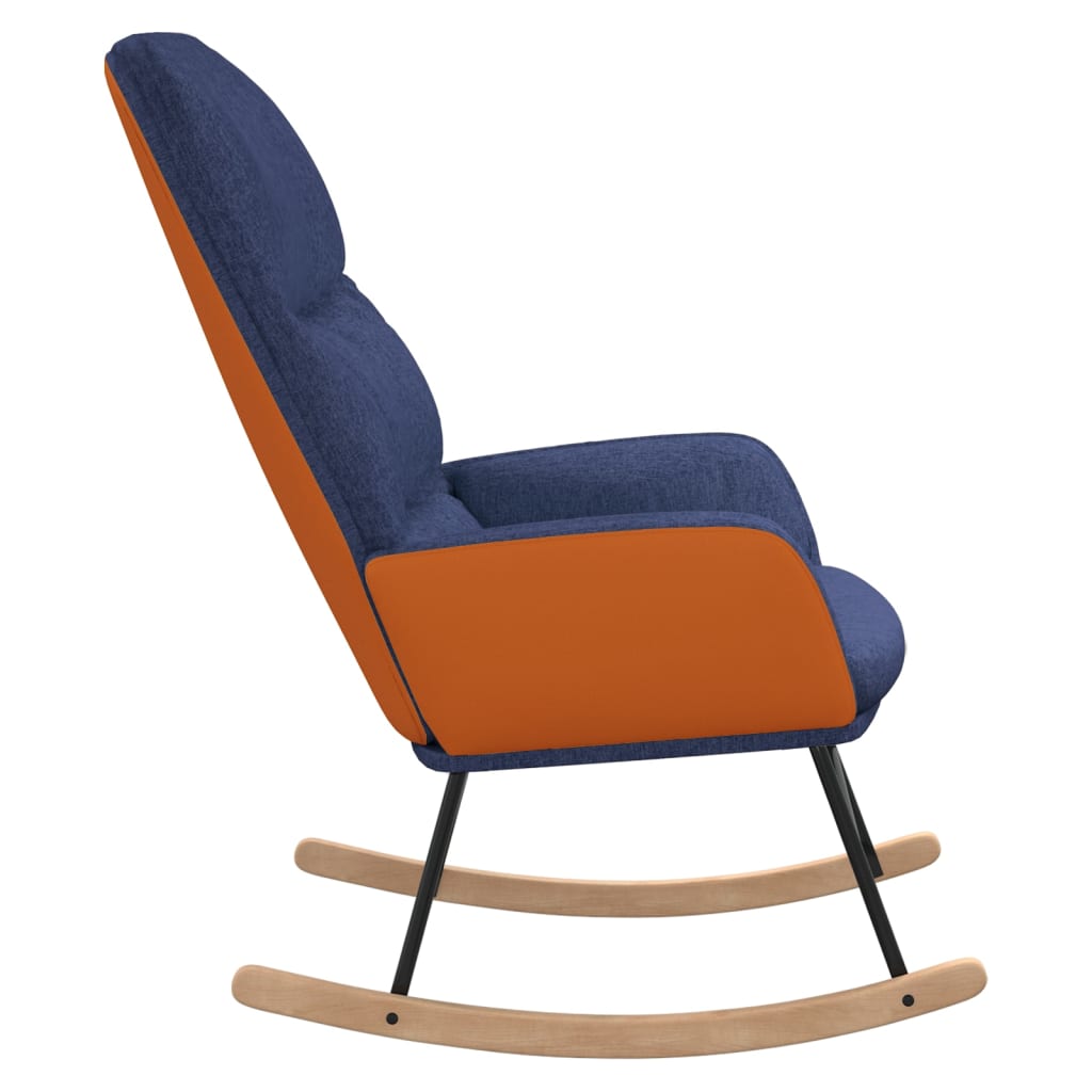 Schommelstoel Stof 1 Blauw