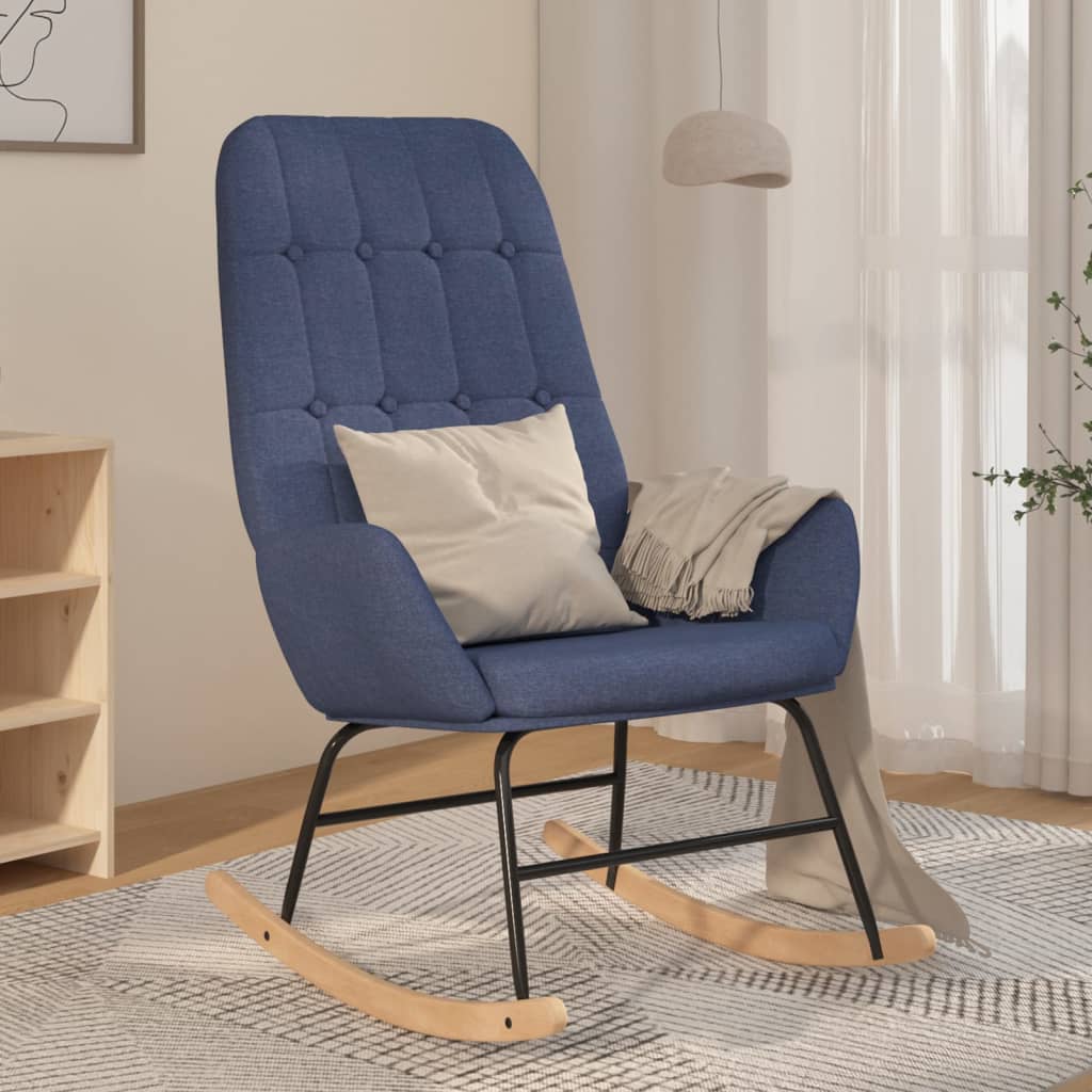 Schommelstoel Stof 1 Blauw