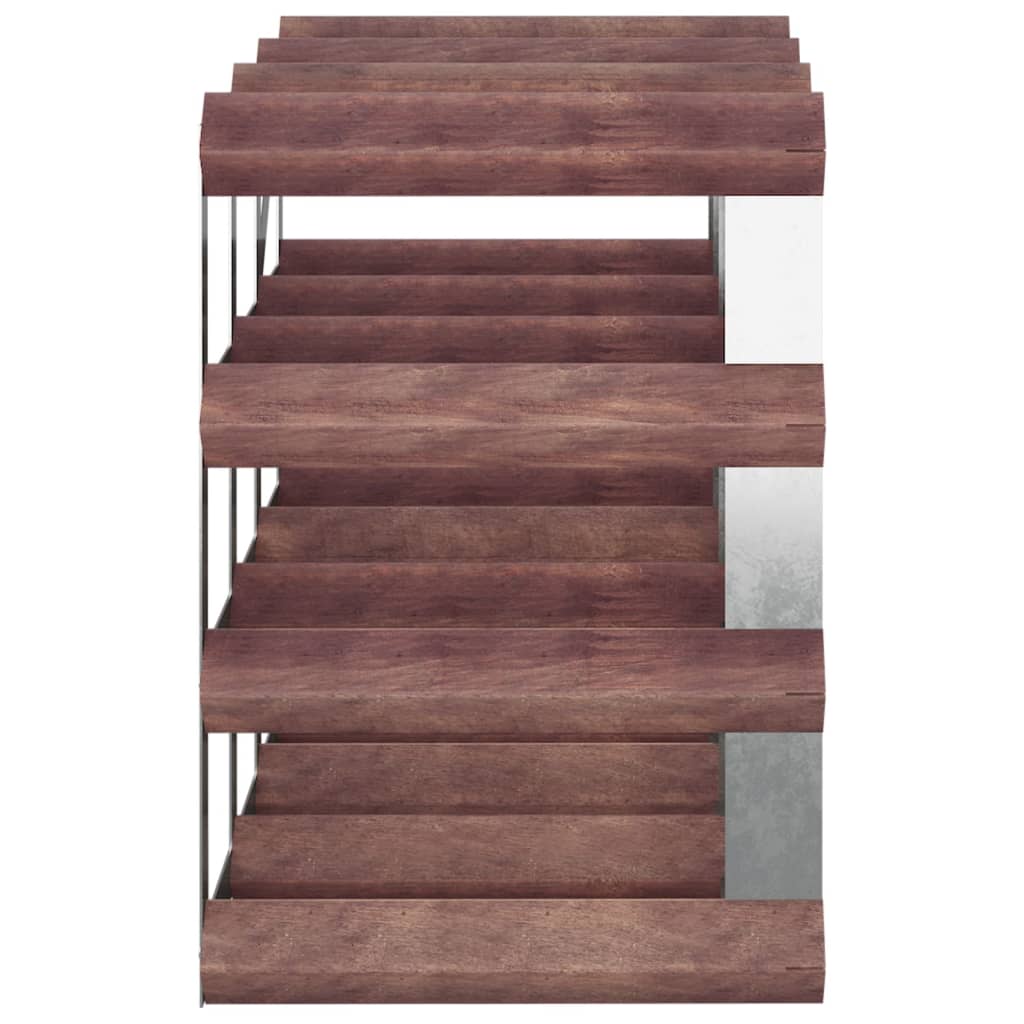 Wijnrek voor 12 flessen massief grenenhout bruin