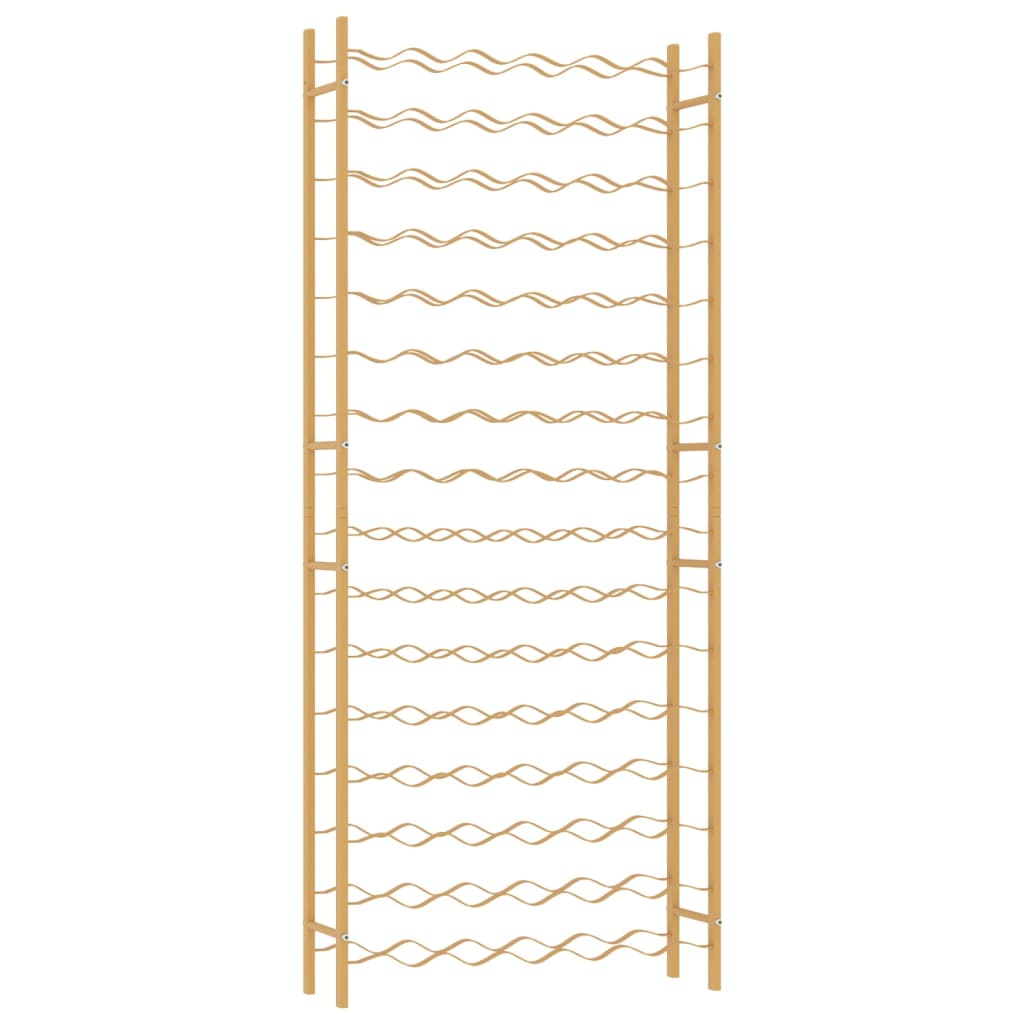 Wijnrek Voor 96 Flessen Metaal Goudkleurig 1