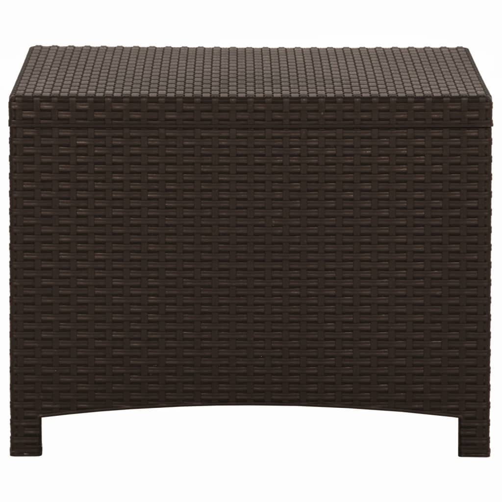 Tuinbox 60x54x41 cm PP rattan bruin