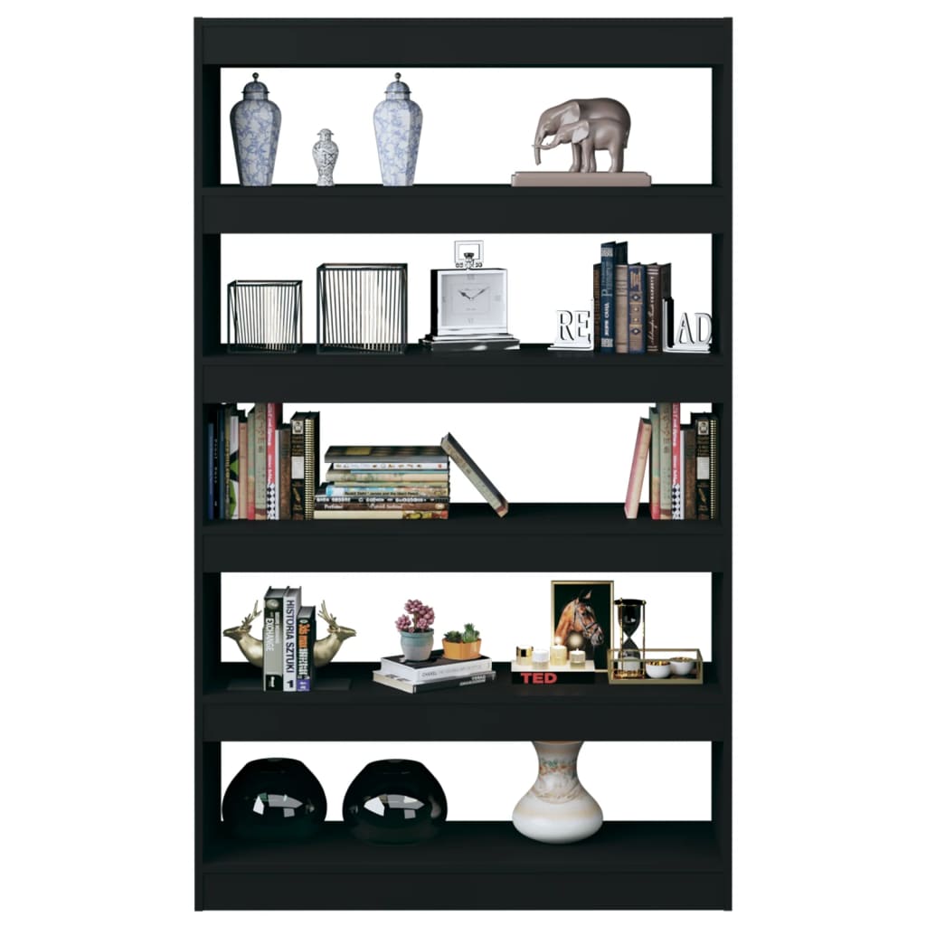 Boekenkast/Kamerscherm 00X30X66 Cm Zwart