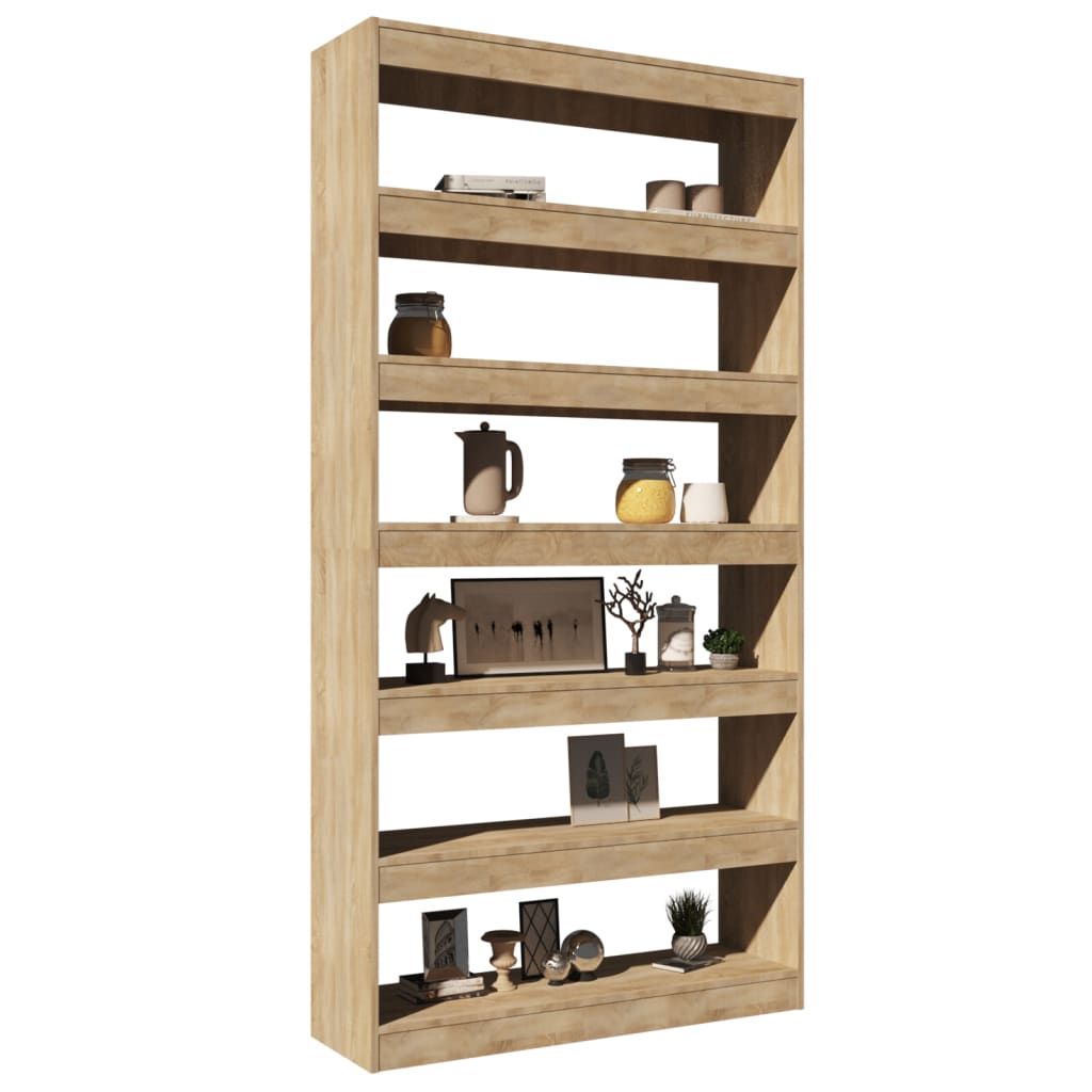 Boekenkast/Kamerscherm 00X30X98 Cm Bewerkt Hout Sonoma Eiken Bruin