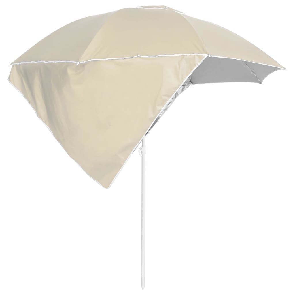 Strandparasol Met Zijwanden 215 Cm Zandkleurig