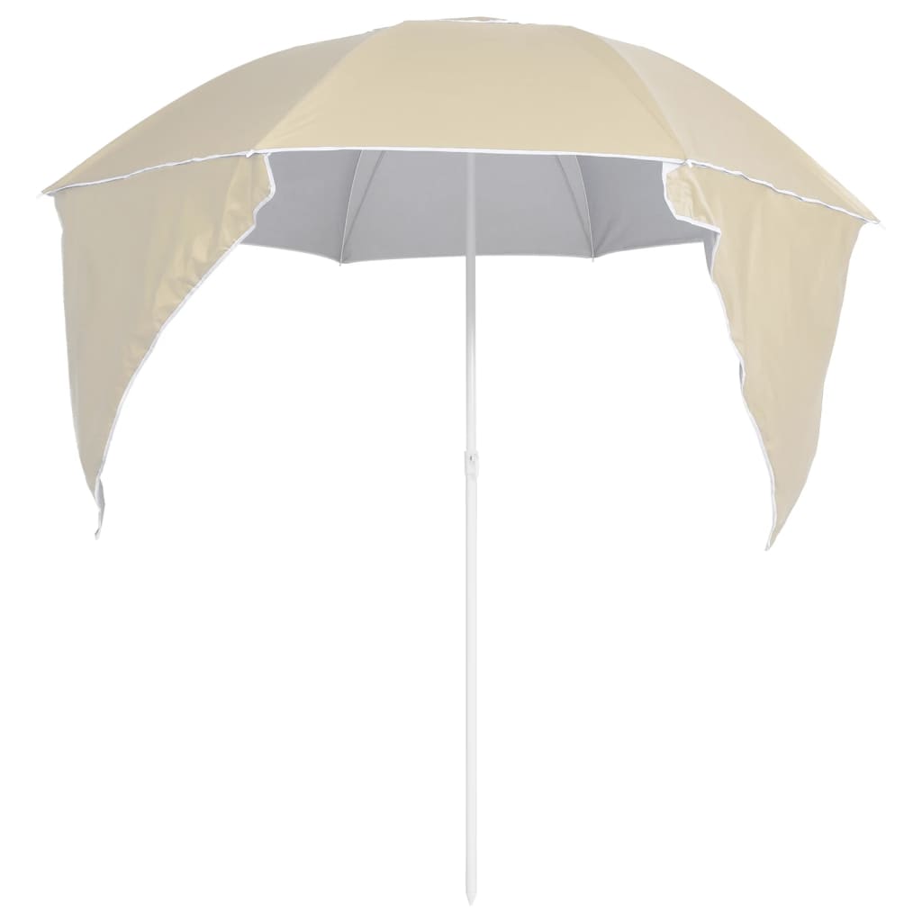 Strandparasol Met Zijwanden 215 Cm Zandkleurig