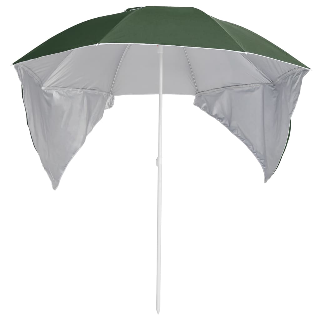 Strandparasol Met Zijwanden 215 Cm Groen