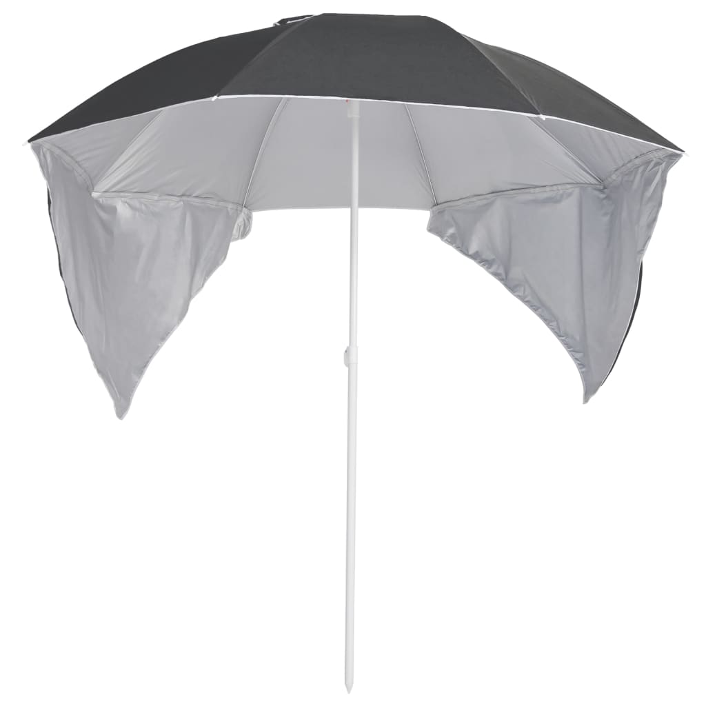 Strandparasol Met Zijwanden 215 Cm Antracietkleurig