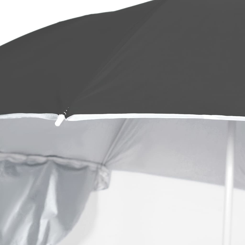 Strandparasol Met Zijwanden 215 Cm Antracietkleurig