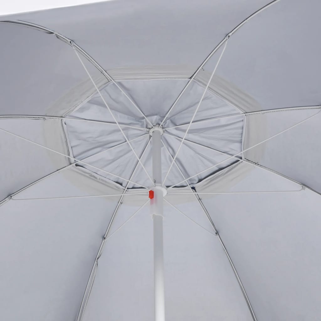 Strandparasol Met Zijwanden 215 Cm Antracietkleurig