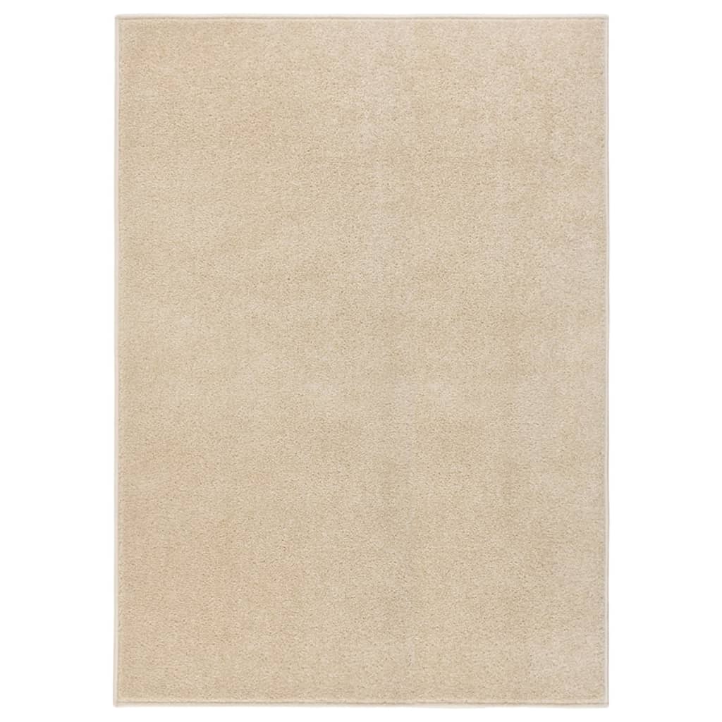 Vloerkleed Kortpolig 120X170 Cm Beige 120 x 170 cm