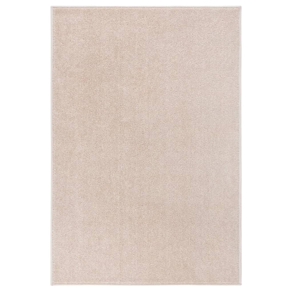 Vloerkleed Kortpolig 160X230 Cm Donkerbeige 160 x 230 cm