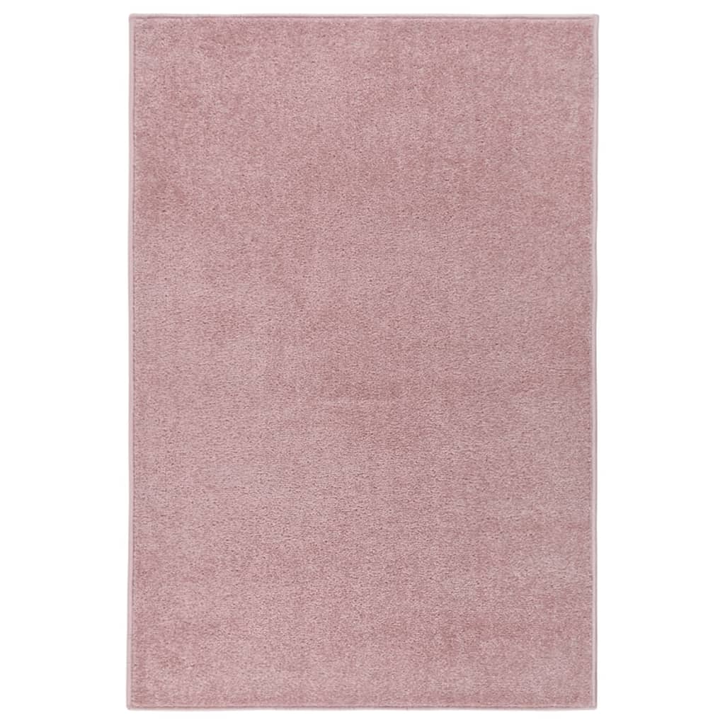 Vloerkleed Kortpolig 160X230 Cm Roze 160 x 230 cm