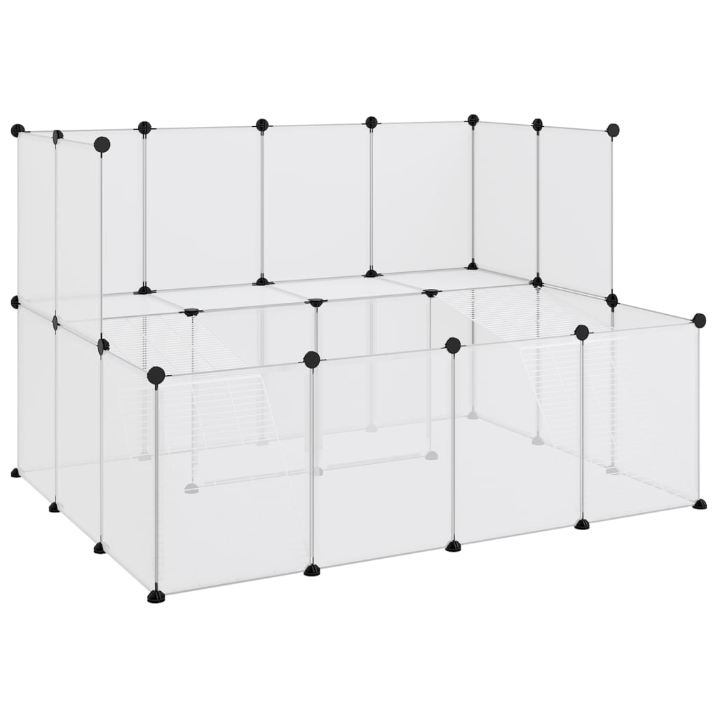 Dierenhok Klein 143X107X93 Cm Polypropeen En Staal Transparant Doorzichtig