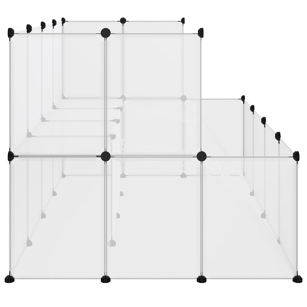 Dierenhok Klein 143X107X93 Cm Polypropeen En Staal Transparant Doorzichtig