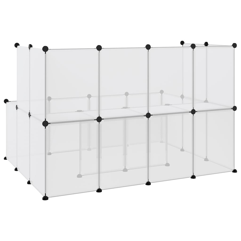 Dierenhok Klein 143X107X93 Cm Polypropeen En Staal Transparant Doorzichtig