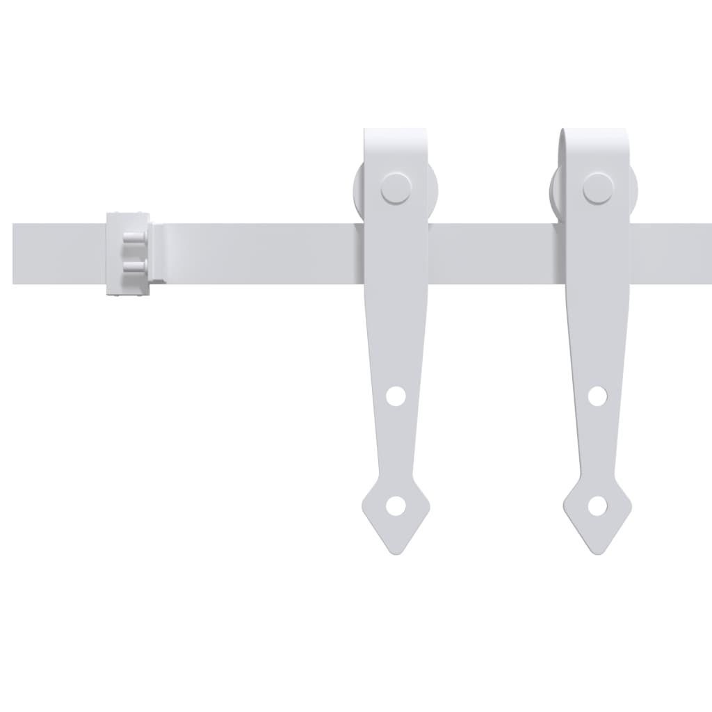 Ophangset voor minischuifdeur 152 cm koolstofstaal wit