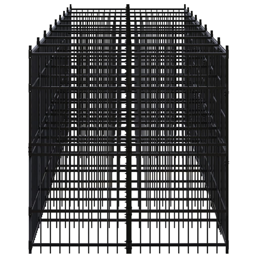 Hondenkennel 14,75 m² staal