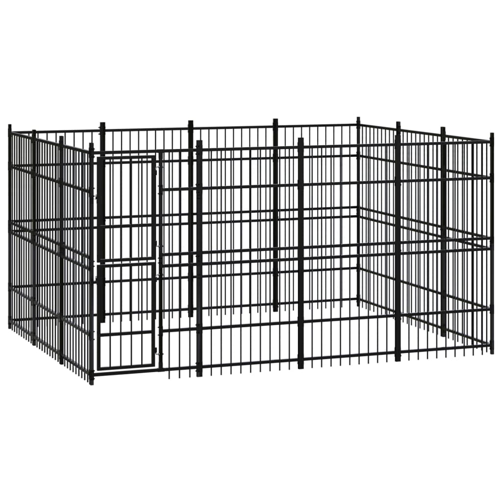 Hondenkennel 11,06 M² Staal 384 x 288 x 200 cm