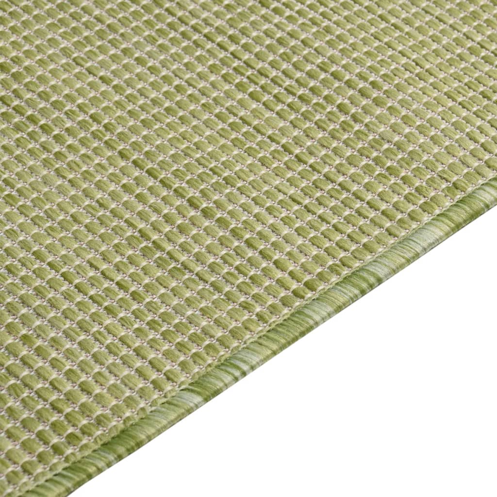 Buitenkleed Platgeweven 200 x 280 cm Groen