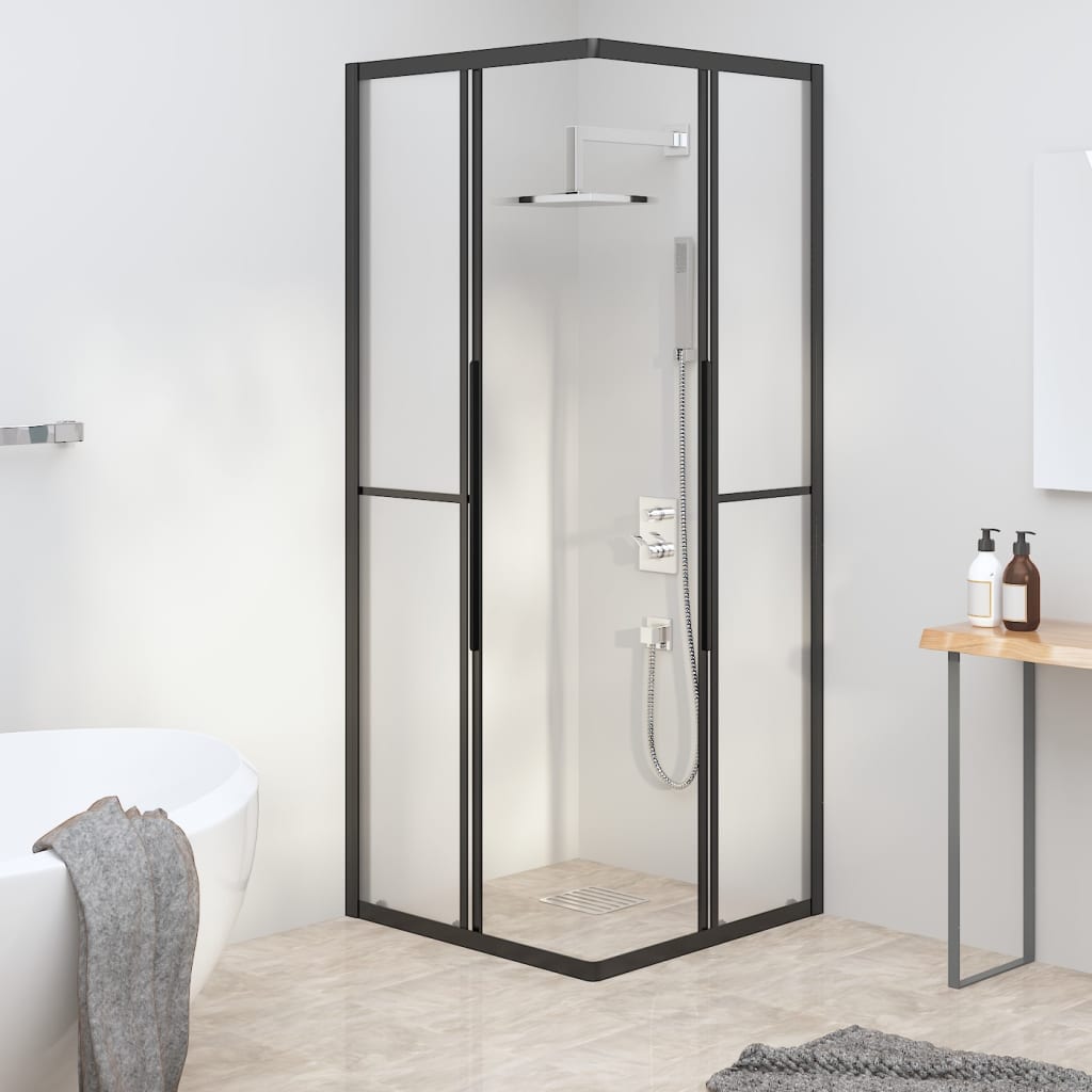 Douchecabine 70x70x180 cm mat ESG zwart