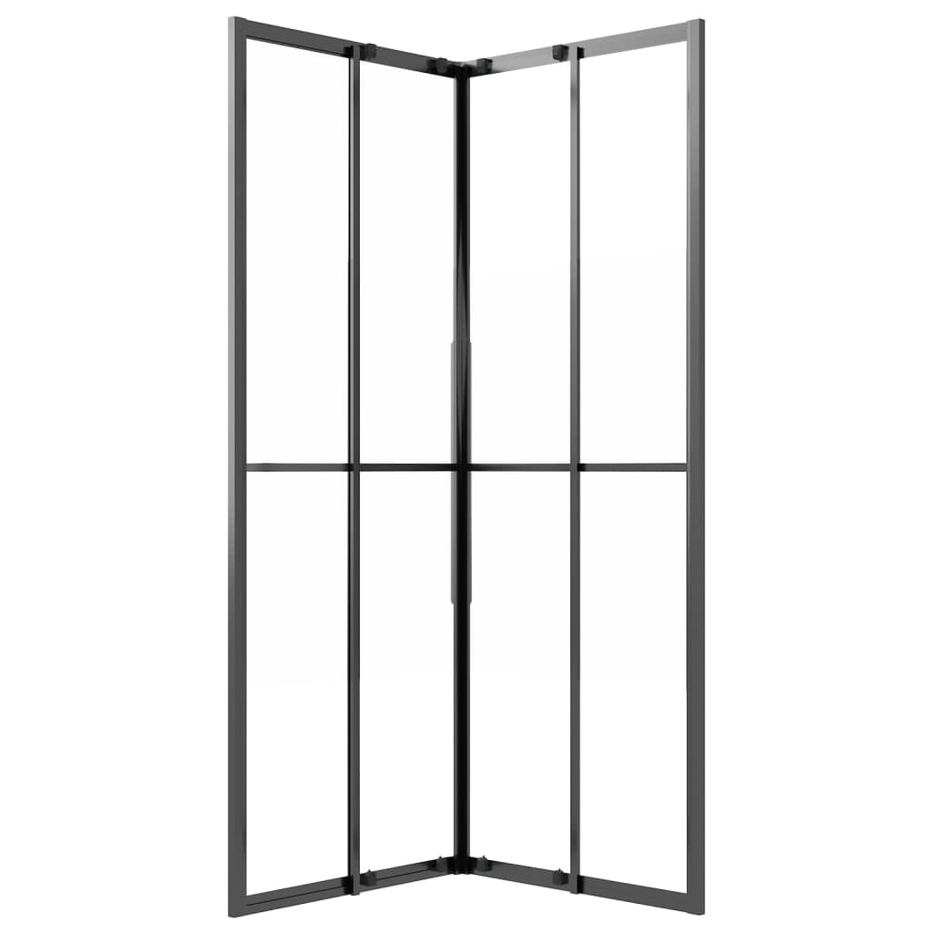 Douchecabine 70x70x180 cm mat ESG zwart