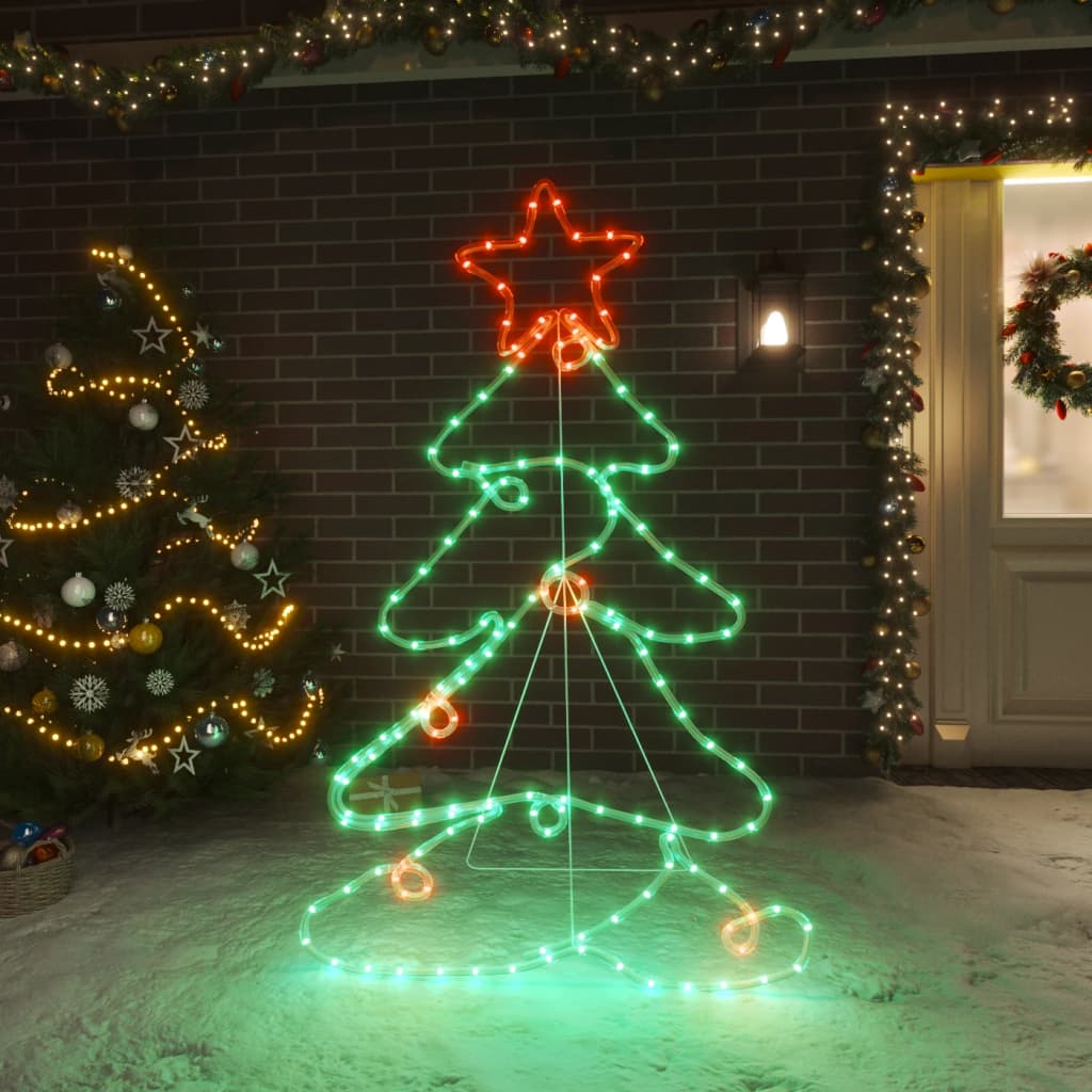 Kerstfiguur boom met 144 LED's 88x56 cm