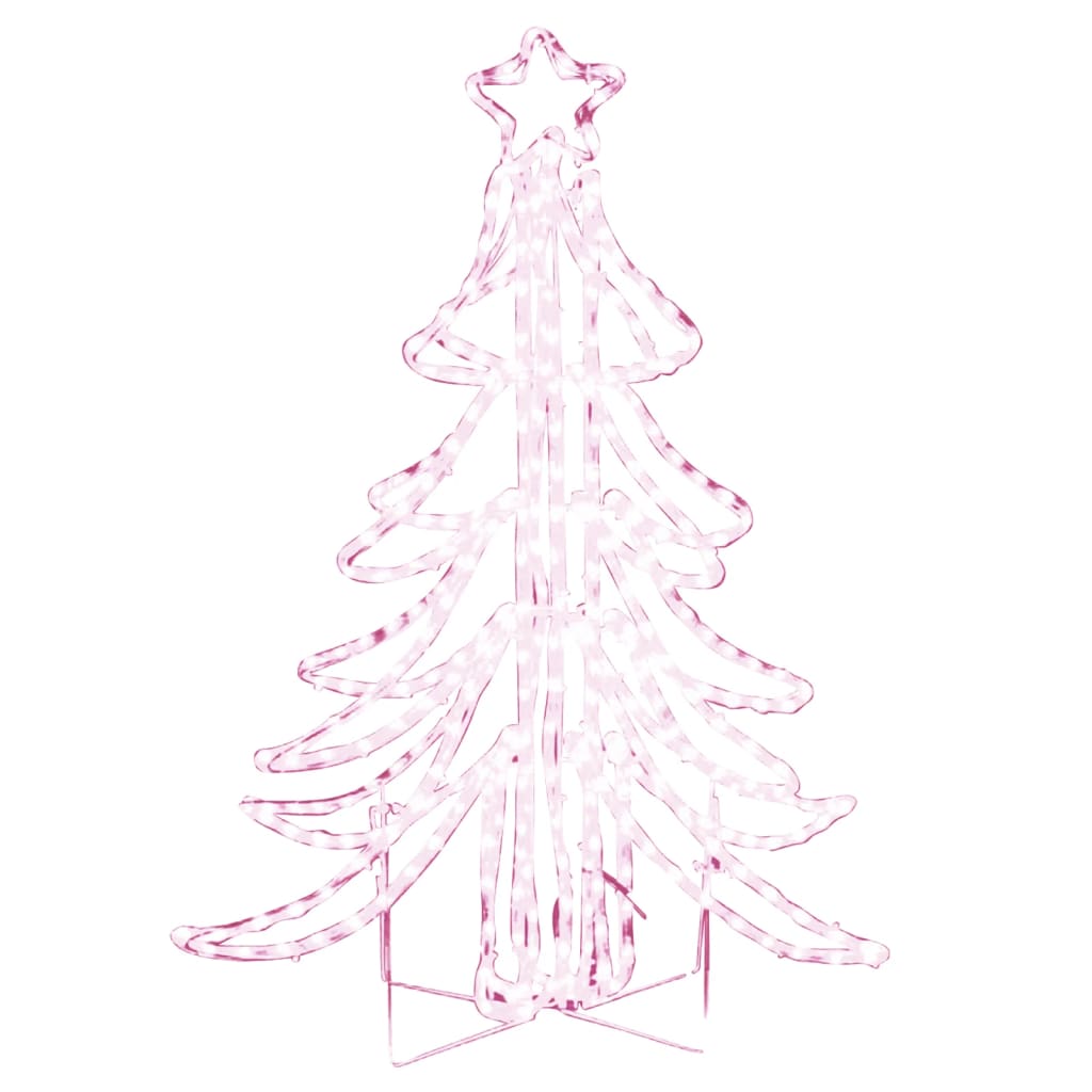 Kerstfiguur kerstboom met warmwitte LED's 87x87x93 cm