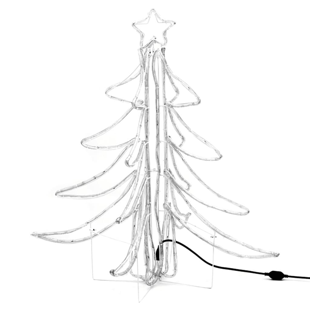 Kerstfiguur kerstboom met warmwitte LED's 87x87x93 cm