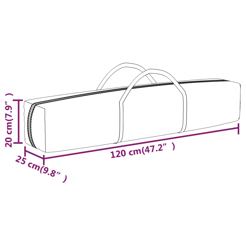 Partytent inklapbaar 2x2 m wit