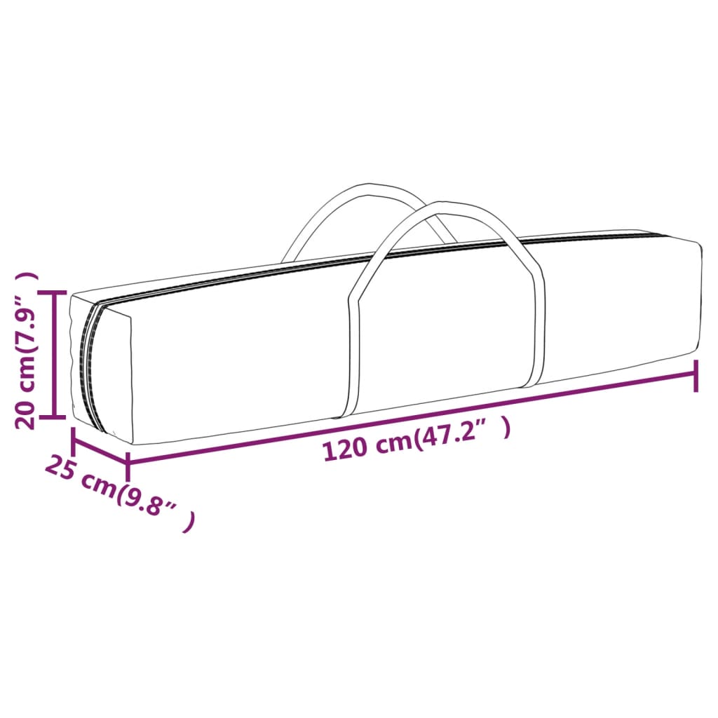 Partytent Inklapbaar Met Zijwanden Kleurig 2 x 2 m Crème