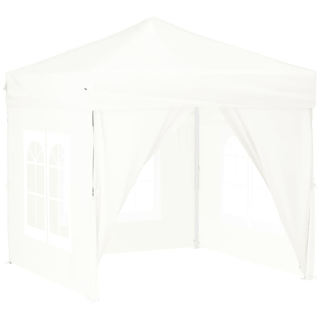 Partytent Inklapbaar Met Zijwanden 2 x 2 m Wit