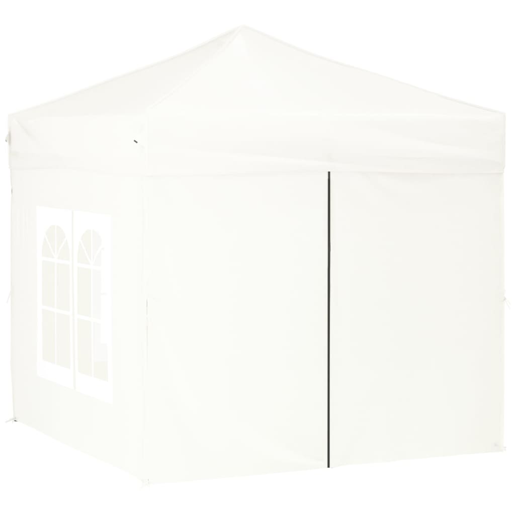 Partytent Inklapbaar Met Zijwanden 2 x 2 m Wit