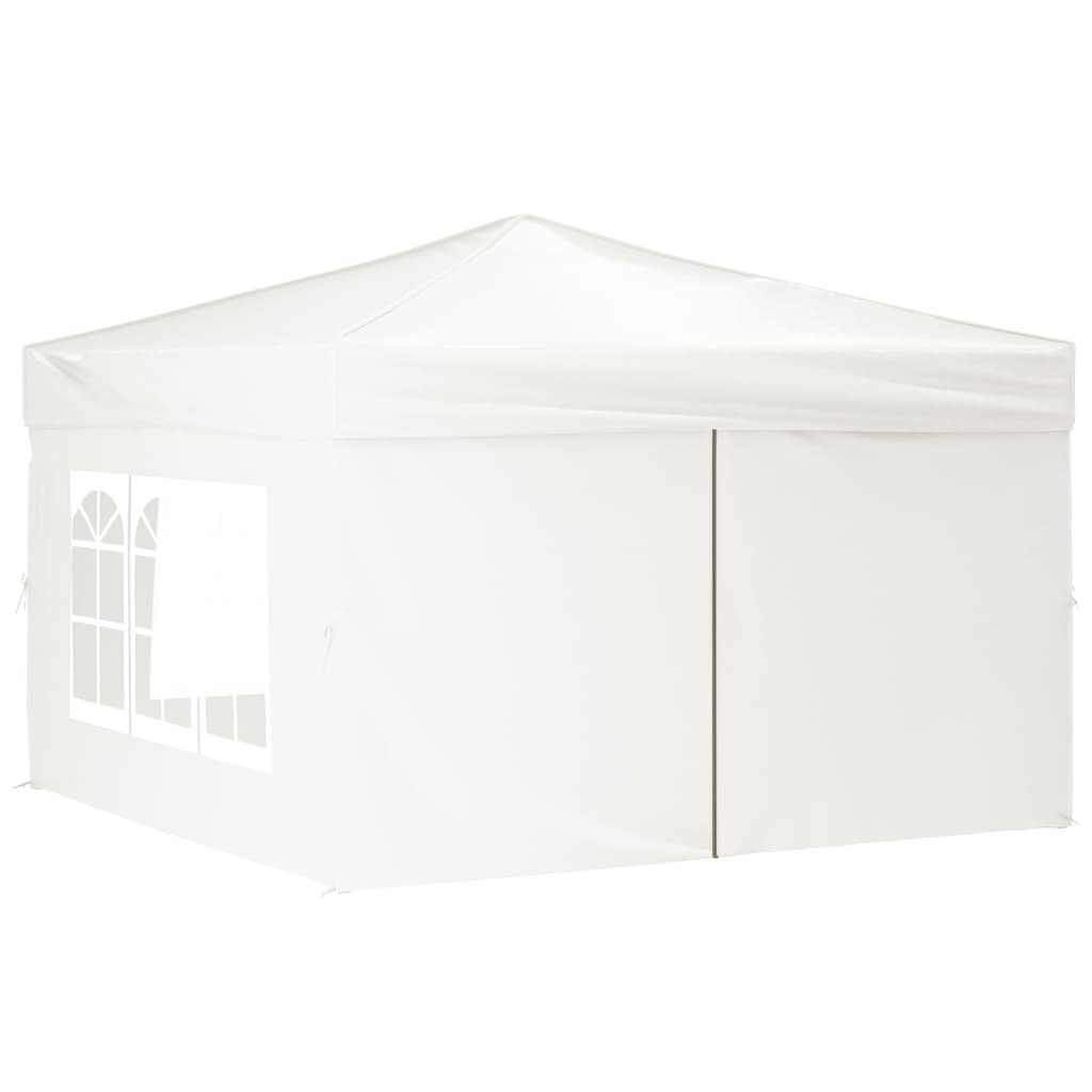 Partytent inklapbaar met zijwanden 3x3 m wit