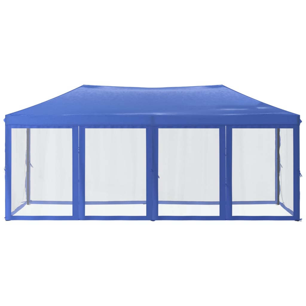 Partytent Inklapbaar Met Zijwanden 3 x 6 m Blauw