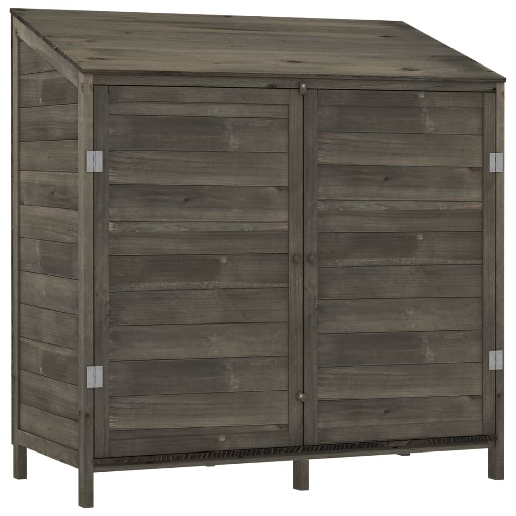 Tuinschuur 102x52x112 cm massief vurenhout antracietkleurig