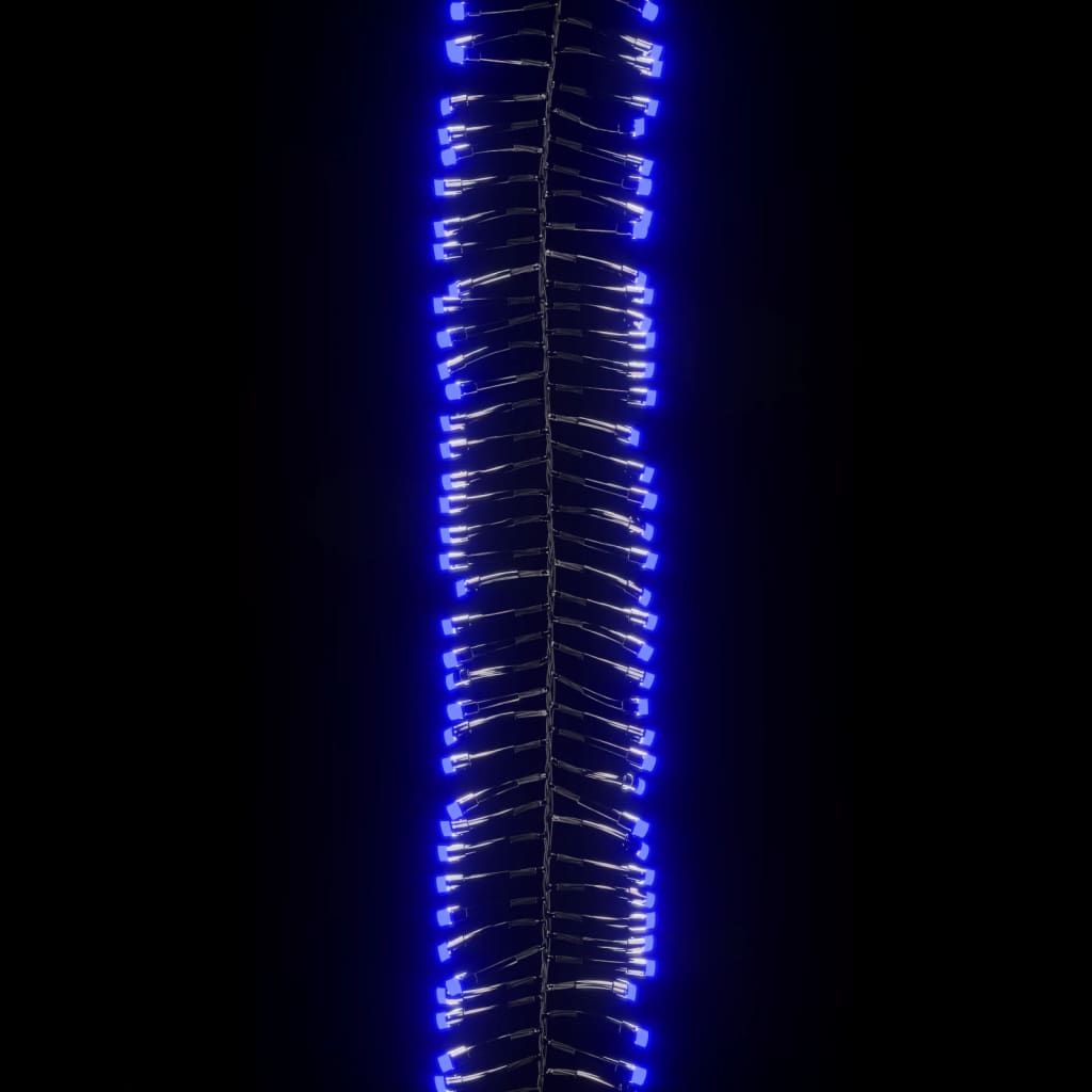 Lichtslinger cluster met 2000 LED's blauw 17 m PVC