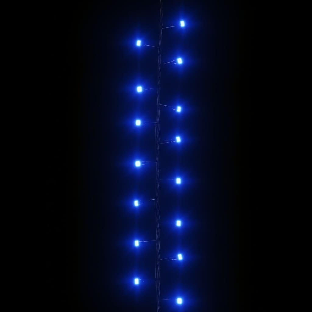Lichtslinger compact met 400 LED's blauw 13 m PVC