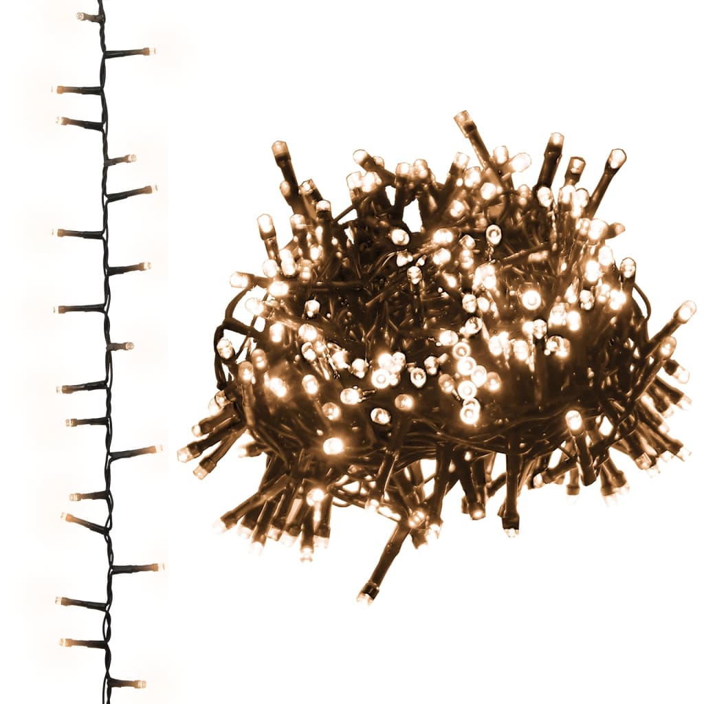 Lichtslinger compact met 1000 LED's warmwit 25 m PVC